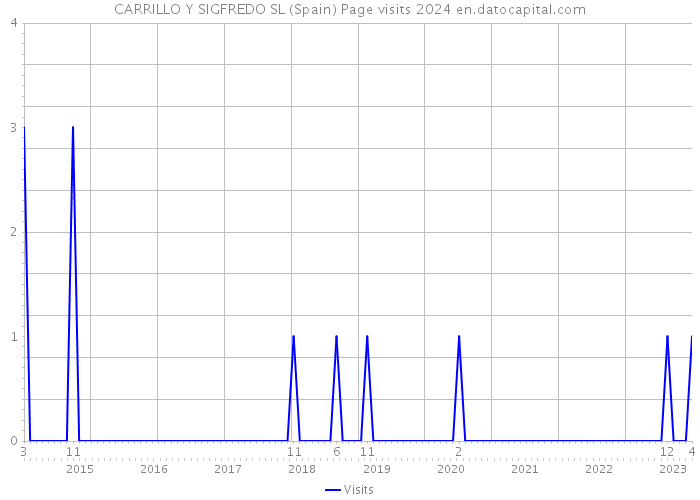 CARRILLO Y SIGFREDO SL (Spain) Page visits 2024 