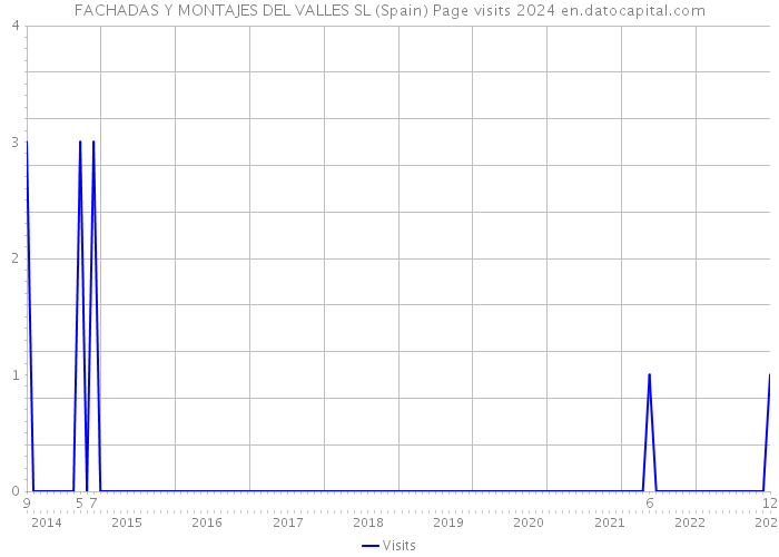 FACHADAS Y MONTAJES DEL VALLES SL (Spain) Page visits 2024 