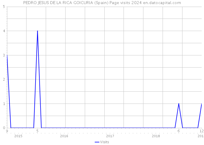 PEDRO JESUS DE LA RICA GOICURIA (Spain) Page visits 2024 