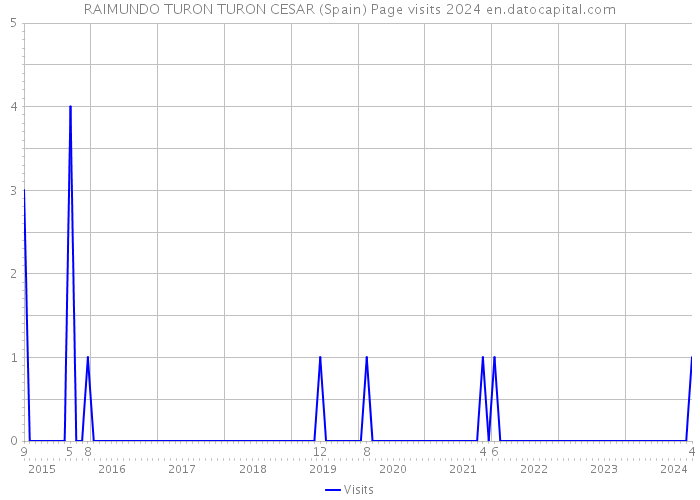 RAIMUNDO TURON TURON CESAR (Spain) Page visits 2024 