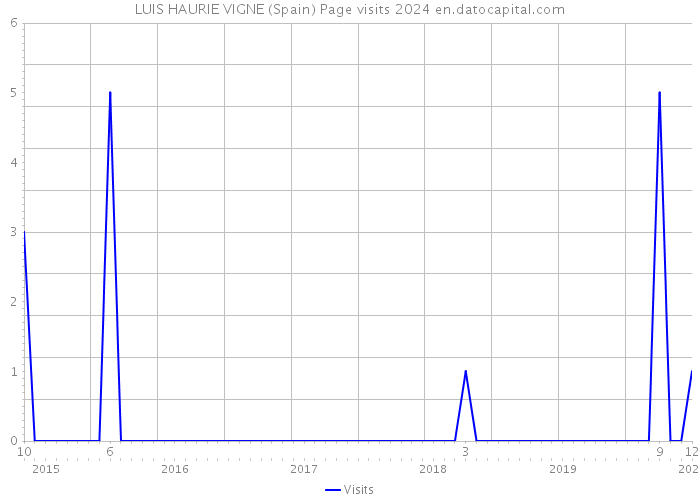 LUIS HAURIE VIGNE (Spain) Page visits 2024 