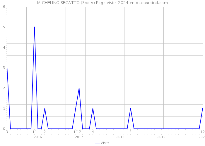 MICHELINO SEGATTO (Spain) Page visits 2024 