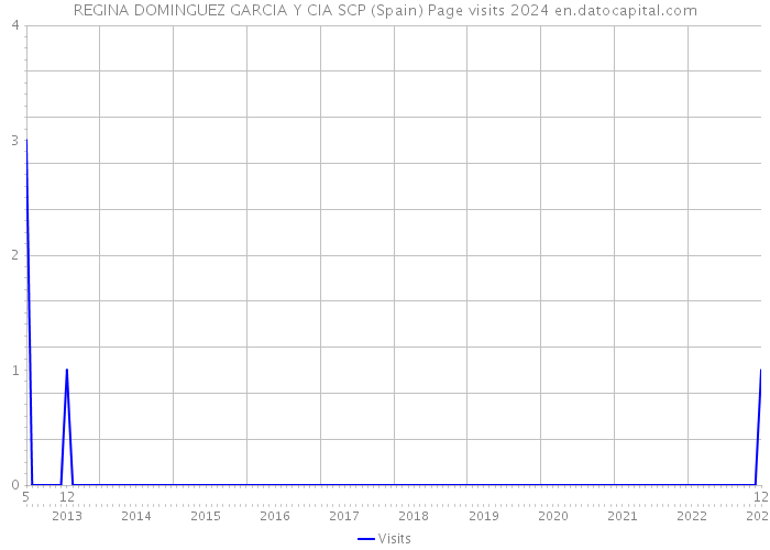 REGINA DOMINGUEZ GARCIA Y CIA SCP (Spain) Page visits 2024 