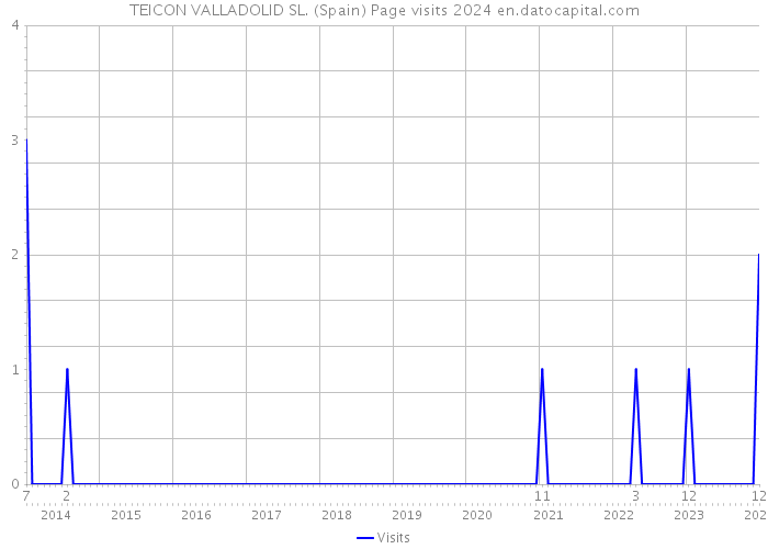 TEICON VALLADOLID SL. (Spain) Page visits 2024 