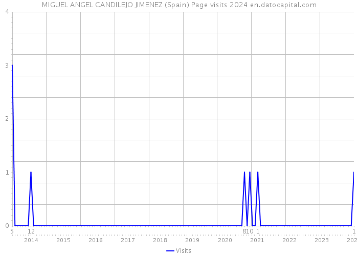 MIGUEL ANGEL CANDILEJO JIMENEZ (Spain) Page visits 2024 