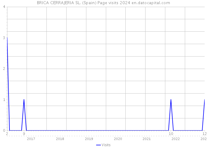 BRICA CERRAJERIA SL. (Spain) Page visits 2024 