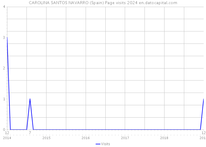 CAROLINA SANTOS NAVARRO (Spain) Page visits 2024 