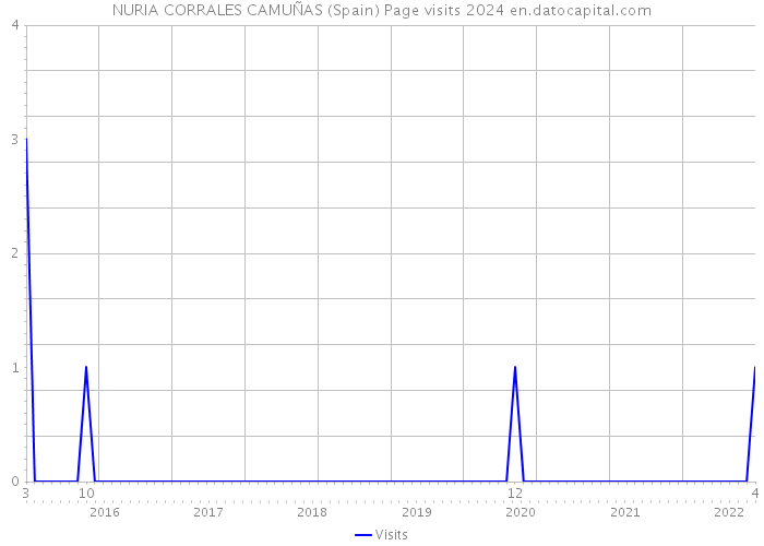 NURIA CORRALES CAMUÑAS (Spain) Page visits 2024 