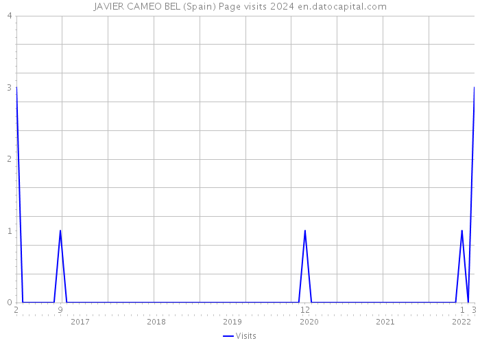 JAVIER CAMEO BEL (Spain) Page visits 2024 