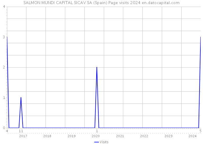 SALMON MUNDI CAPITAL SICAV SA (Spain) Page visits 2024 