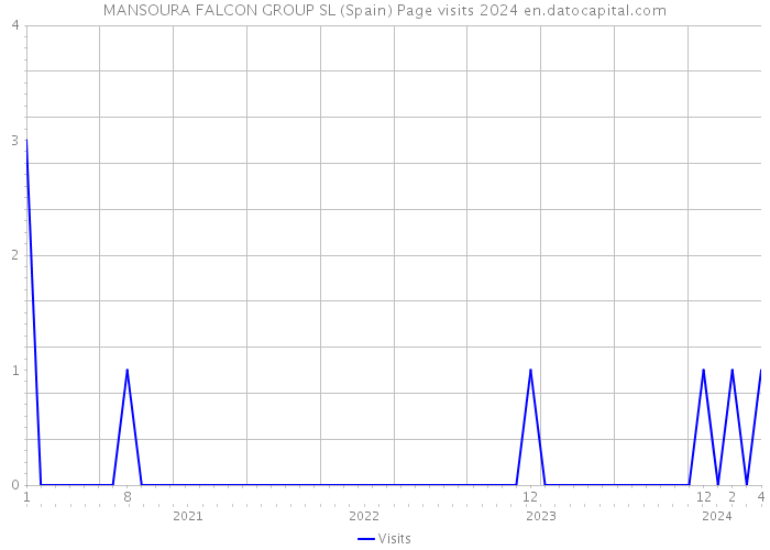 MANSOURA FALCON GROUP SL (Spain) Page visits 2024 