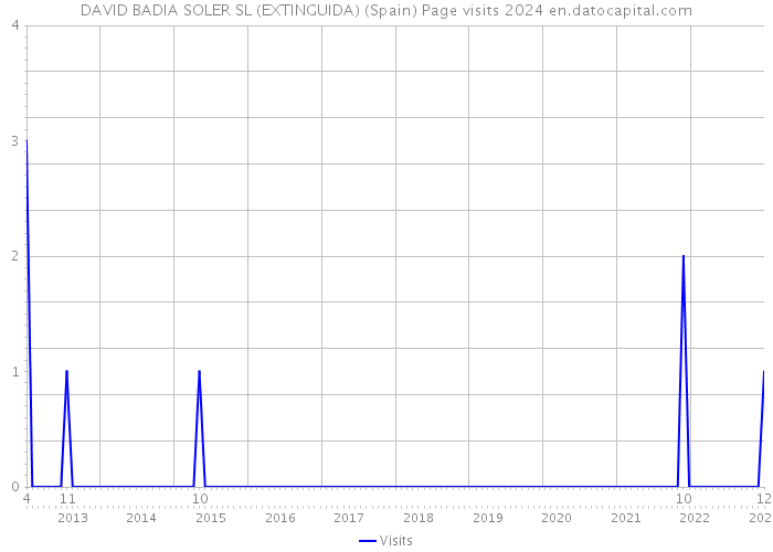 DAVID BADIA SOLER SL (EXTINGUIDA) (Spain) Page visits 2024 