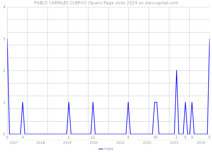 PABLO CARRILES CUERVO (Spain) Page visits 2024 