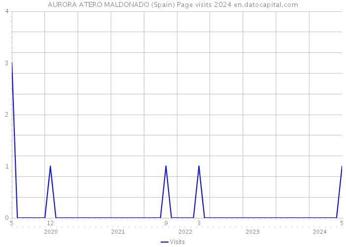 AURORA ATERO MALDONADO (Spain) Page visits 2024 