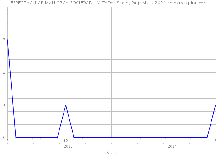 ESPECTACULAR MALLORCA SOCIEDAD LIMITADA (Spain) Page visits 2024 