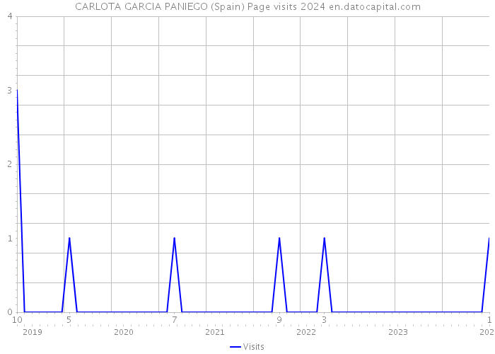 CARLOTA GARCIA PANIEGO (Spain) Page visits 2024 