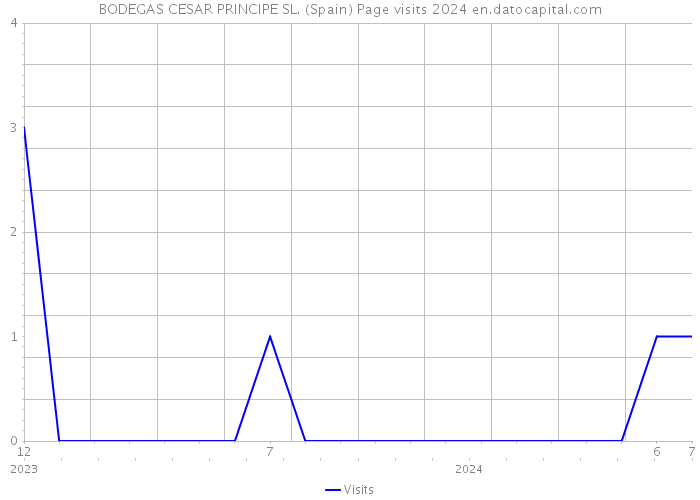 BODEGAS CESAR PRINCIPE SL. (Spain) Page visits 2024 