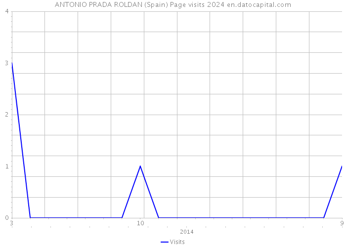 ANTONIO PRADA ROLDAN (Spain) Page visits 2024 