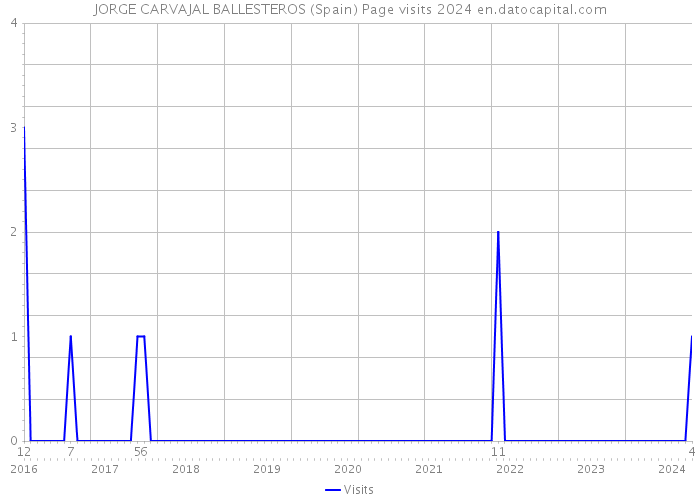 JORGE CARVAJAL BALLESTEROS (Spain) Page visits 2024 