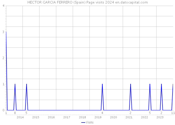 HECTOR GARCIA FERRERO (Spain) Page visits 2024 
