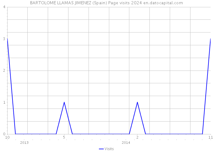 BARTOLOME LLAMAS JIMENEZ (Spain) Page visits 2024 