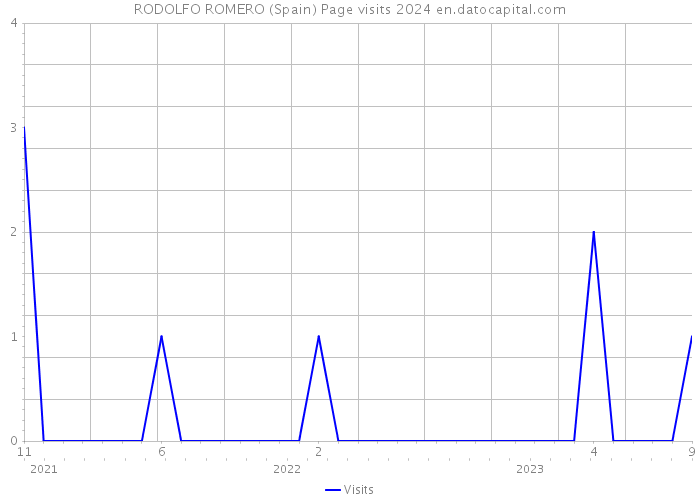 RODOLFO ROMERO (Spain) Page visits 2024 