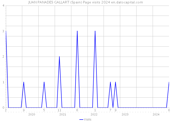 JUAN PANADES GALLART (Spain) Page visits 2024 