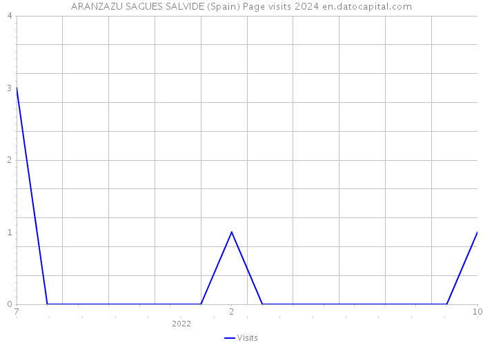 ARANZAZU SAGUES SALVIDE (Spain) Page visits 2024 