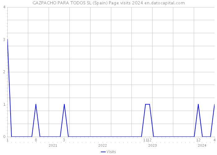 GAZPACHO PARA TODOS SL (Spain) Page visits 2024 