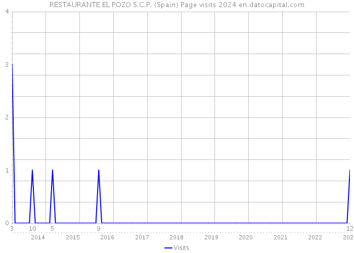 RESTAURANTE EL POZO S.C.P. (Spain) Page visits 2024 