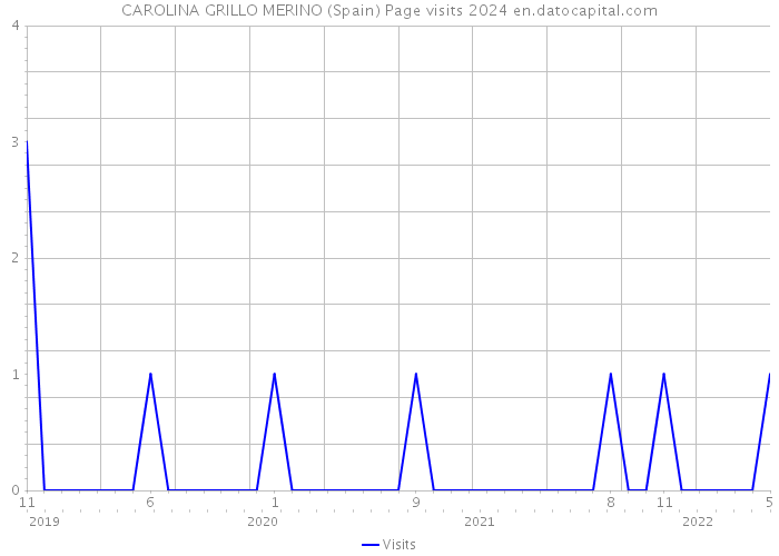 CAROLINA GRILLO MERINO (Spain) Page visits 2024 
