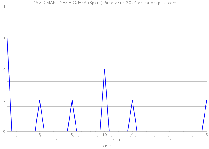 DAVID MARTINEZ HIGUERA (Spain) Page visits 2024 