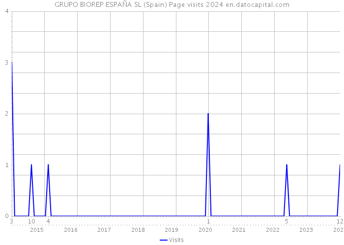 GRUPO BIOREP ESPAÑA SL (Spain) Page visits 2024 