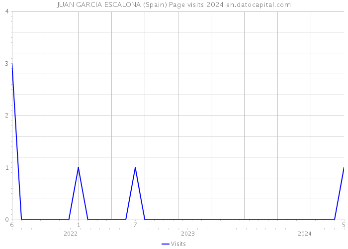 JUAN GARCIA ESCALONA (Spain) Page visits 2024 