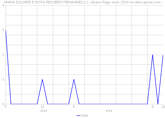 MARIA DOLORES E IDOYA REGUEIRO FERNANDEZ,S.C. (Spain) Page visits 2024 
