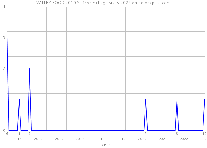 VALLEY FOOD 2010 SL (Spain) Page visits 2024 