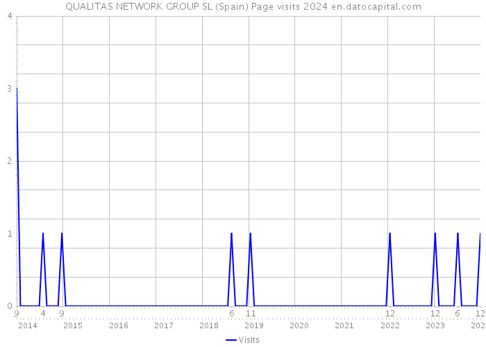 QUALITAS NETWORK GROUP SL (Spain) Page visits 2024 
