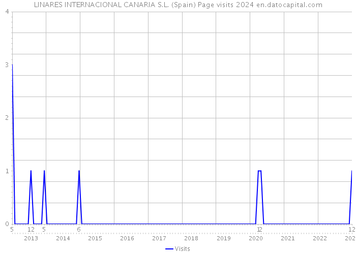 LINARES INTERNACIONAL CANARIA S.L. (Spain) Page visits 2024 