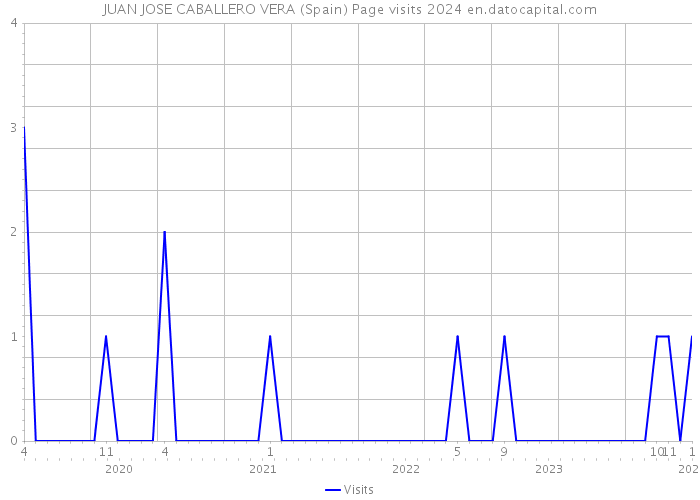 JUAN JOSE CABALLERO VERA (Spain) Page visits 2024 