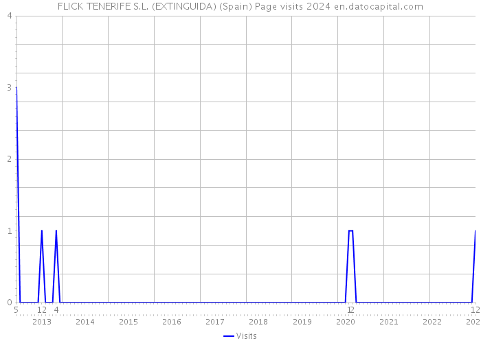FLICK TENERIFE S.L. (EXTINGUIDA) (Spain) Page visits 2024 