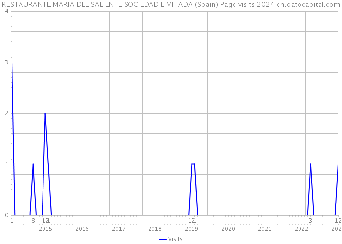 RESTAURANTE MARIA DEL SALIENTE SOCIEDAD LIMITADA (Spain) Page visits 2024 