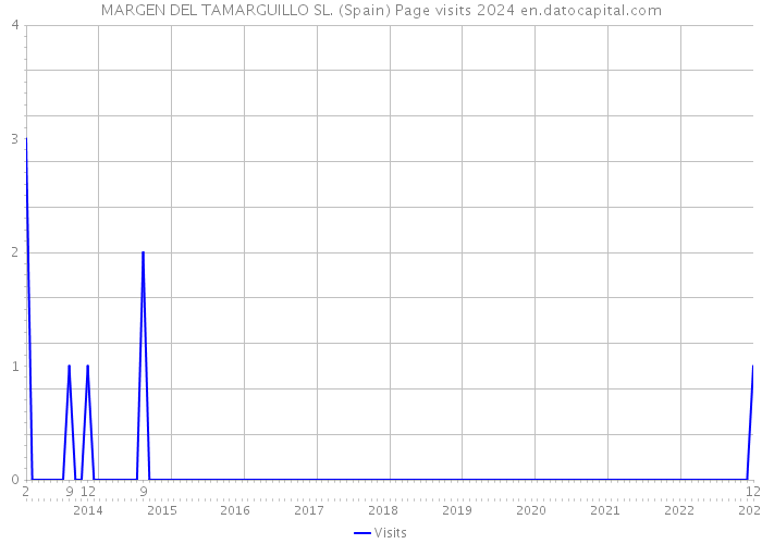 MARGEN DEL TAMARGUILLO SL. (Spain) Page visits 2024 