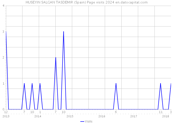 HUSEYIN SALGAN TASDEMIR (Spain) Page visits 2024 
