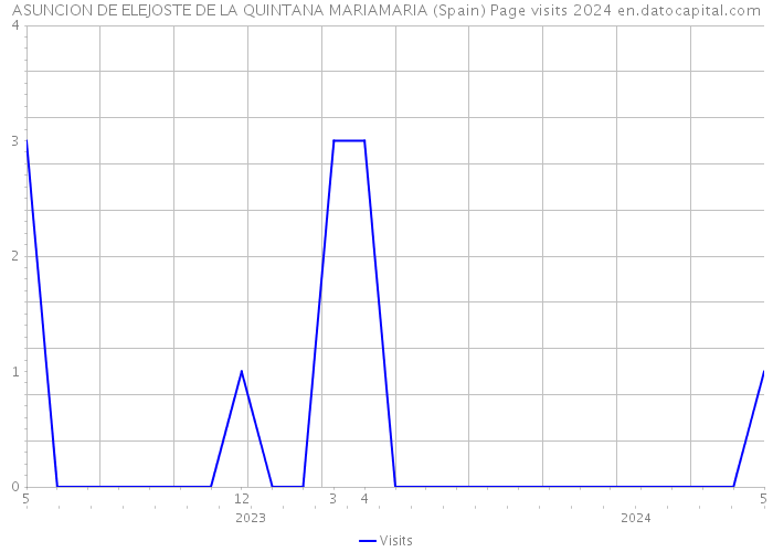 ASUNCION DE ELEJOSTE DE LA QUINTANA MARIAMARIA (Spain) Page visits 2024 
