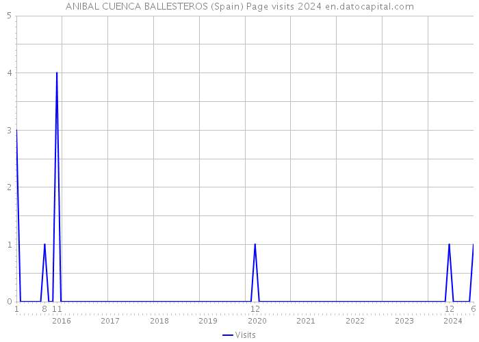 ANIBAL CUENCA BALLESTEROS (Spain) Page visits 2024 