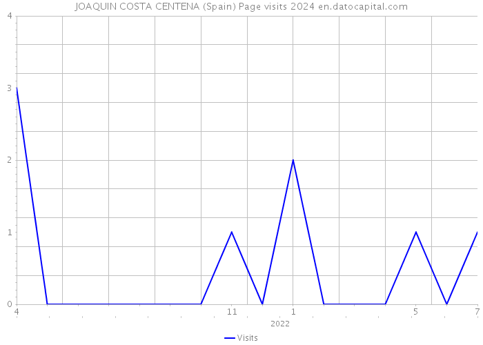 JOAQUIN COSTA CENTENA (Spain) Page visits 2024 