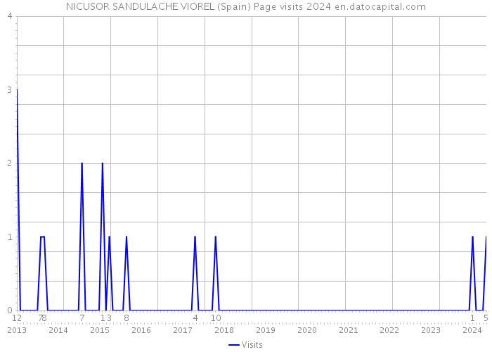 NICUSOR SANDULACHE VIOREL (Spain) Page visits 2024 