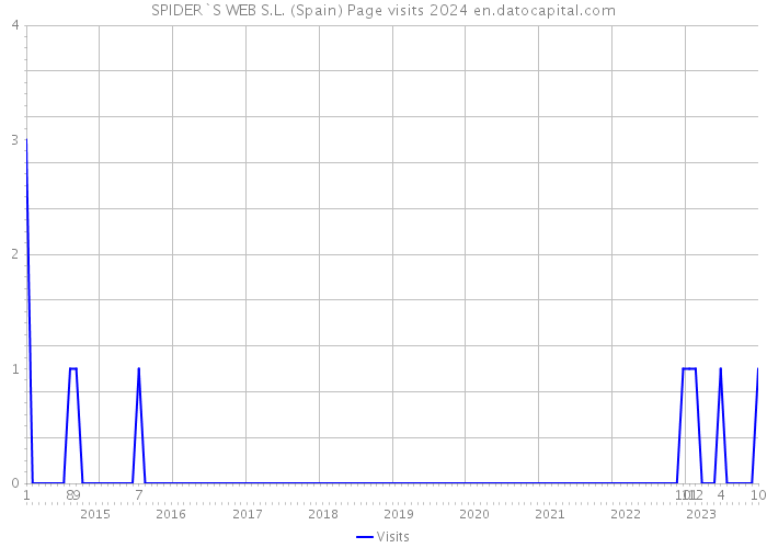 SPIDER`S WEB S.L. (Spain) Page visits 2024 