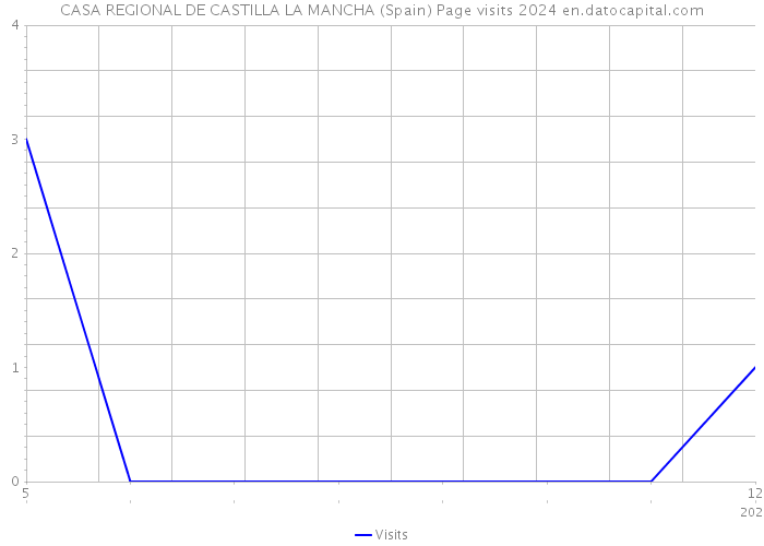 CASA REGIONAL DE CASTILLA LA MANCHA (Spain) Page visits 2024 
