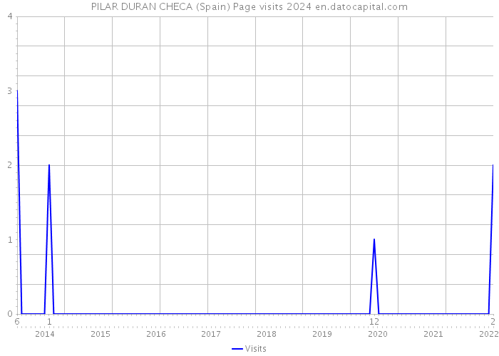 PILAR DURAN CHECA (Spain) Page visits 2024 